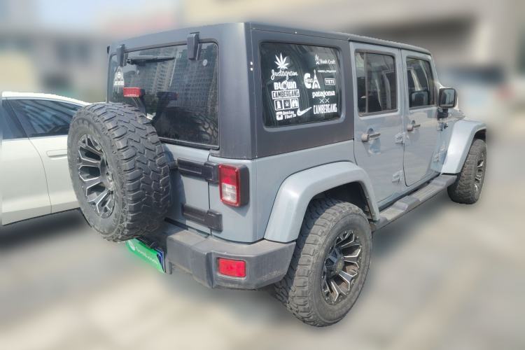 Used Jeep Wrangler 2014 2.8TD Four-Door Sahara Edition Rear Right 45 Deg