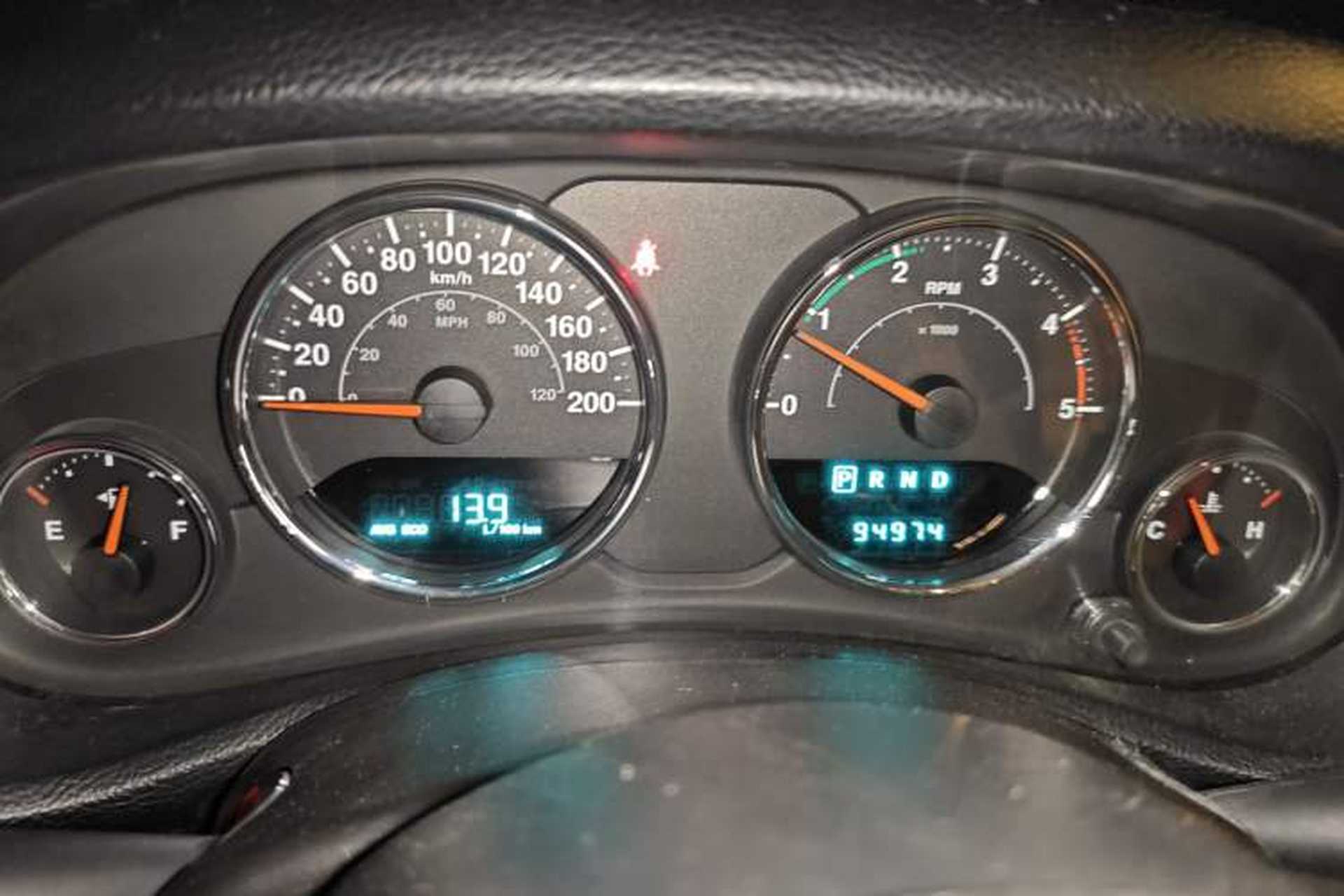 Used Jeep Wrangler 2014 2.8TD Sahara Four-Door Edition Instrument Cluster
