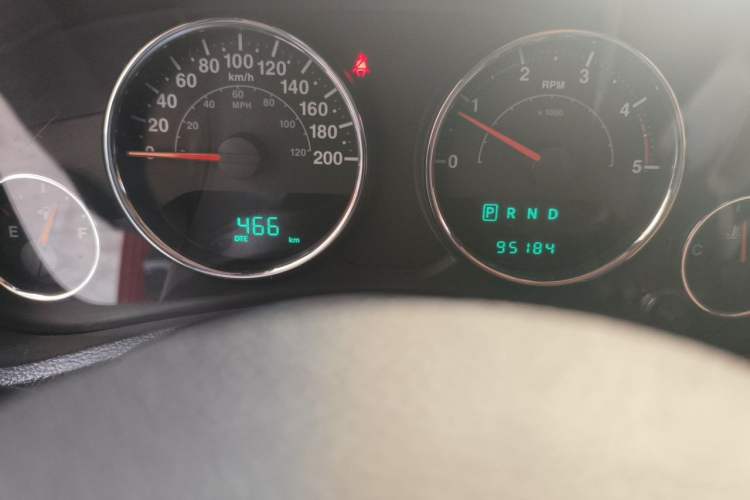 Used Jeep Wrangler 2014 2.8TD Sahara Four-Door Edition Odometer Close Up