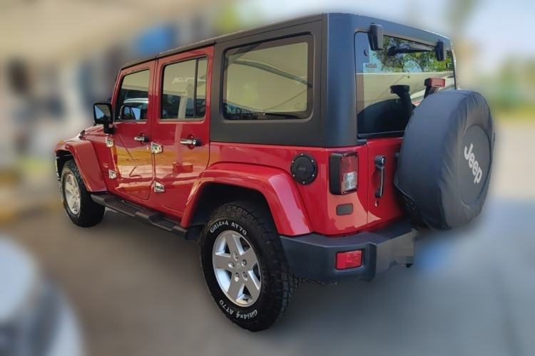 Used Jeep Wrangler 2014 3.0L Sahara Four-Door Edition Rear Left 45 Deg