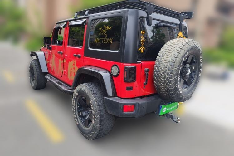 Used Jeep Wrangler 2014 2.8TD Sahara Four-Door Edition Rear Left 45 Deg