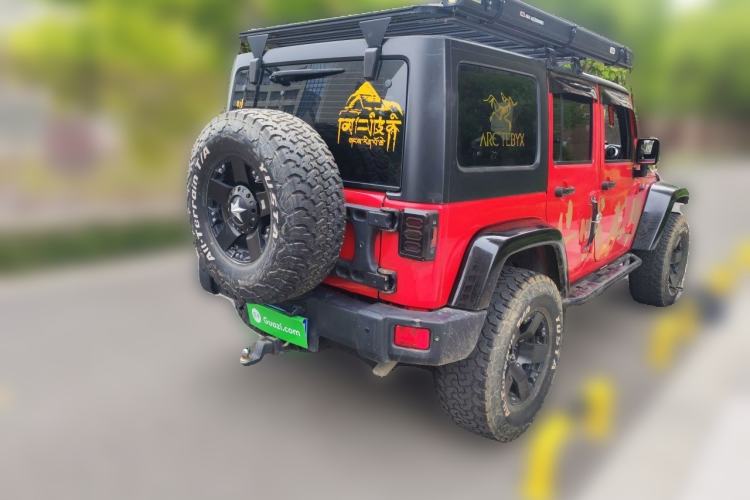 Used Jeep Wrangler 2014 2.8TD Sahara Four-Door Edition Rear Right 45 Deg