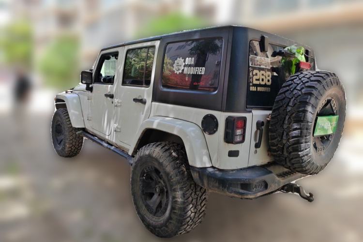 Used Jeep Wrangler 2014 3.0L Sahara Four-Door Edition Rear Left 45 Deg