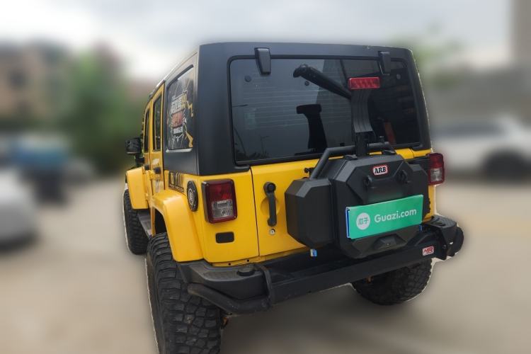 Used Jeep Wrangler 2014 2.8TD Sahara Four-Door Edition Rear Left 45 Deg