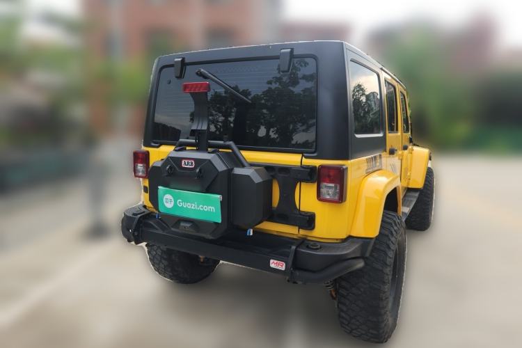Used Jeep Wrangler 2014 2.8TD Sahara Four-Door Edition Rear Right 45 Deg