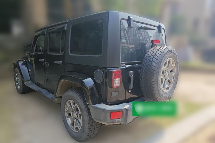Used Jeep Wrangler 2015 3.0L Sahara Four-Door Comfort Edition Rear Left 45 Deg