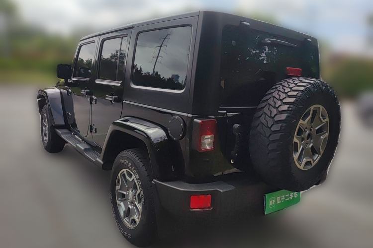Used Jeep Wrangler 2015 3.0L Sahara Four-Door Comfort Edition Rear Left 45 Deg