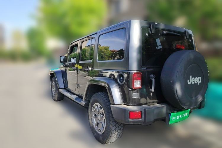 Used Jeep Wrangler 2015 3.0L Sahara Four-Door Comfort Edition Rear Left 45 Deg