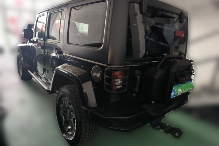 Used Jeep Wrangler 2015 3.0L Sahara Four-Door Comfort Edition Rear Left 45 Deg