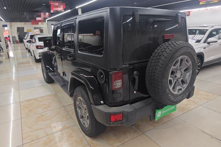 Used Jeep Wrangler 2015 3.0L Sahara Four-Door Comfort Edition Rear Left 45 Deg