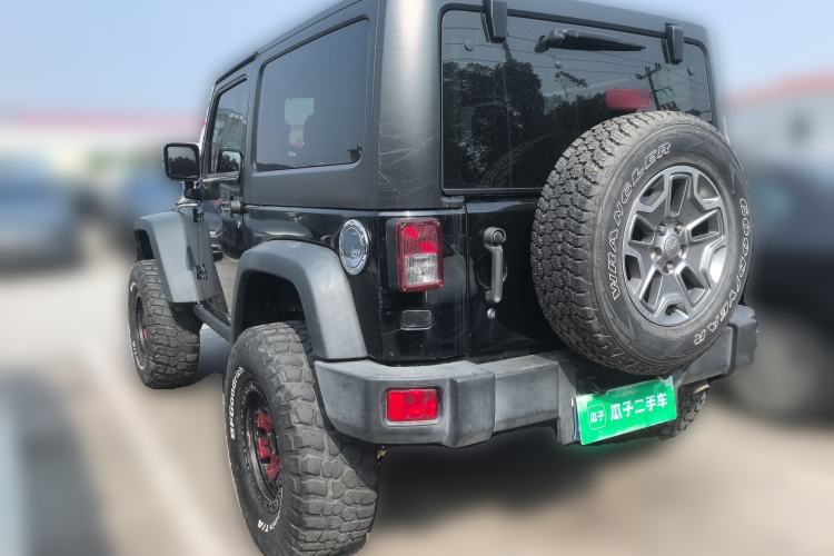 Used Jeep Wrangler 2015 3.6L Rubicon two-door model Rear Left 45 Deg