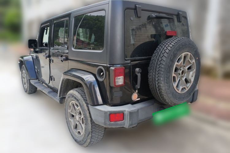 Used Jeep Wrangler 2015 3.0L Sahara Four-Door Comfort Edition Rear Left 45 Deg