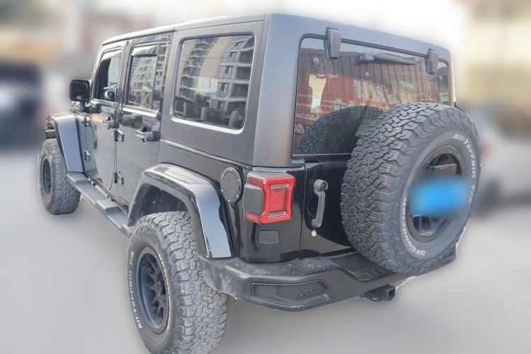 Used Jeep Wrangler 2015 3.0L Sahara Four-Door Comfort Edition Rear Left 45 Deg