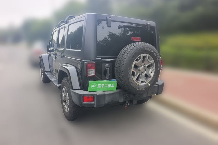Used Jeep Wrangler 2015 3.0L Sahara Four-Door Comfort Edition Rear Left 45 Deg