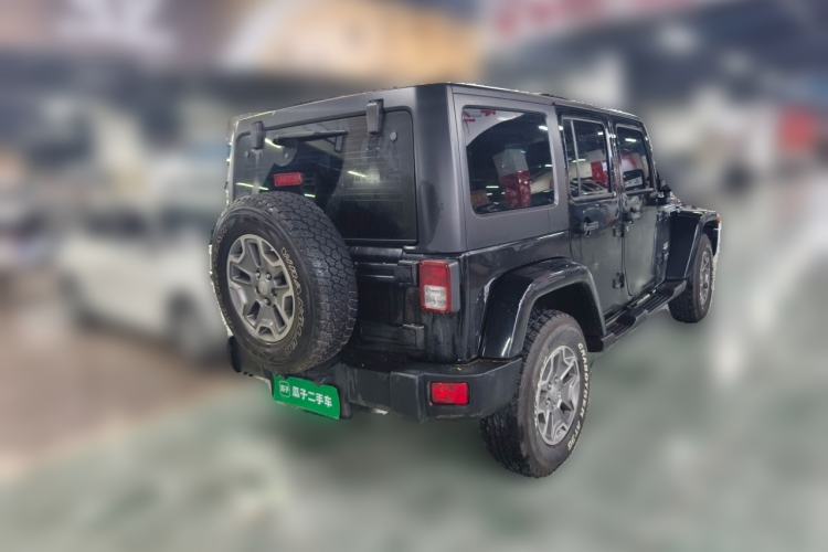 Used Jeep Wrangler 2015 3.0L Sahara Four-Door Comfort Edition Rear Right 45 Deg