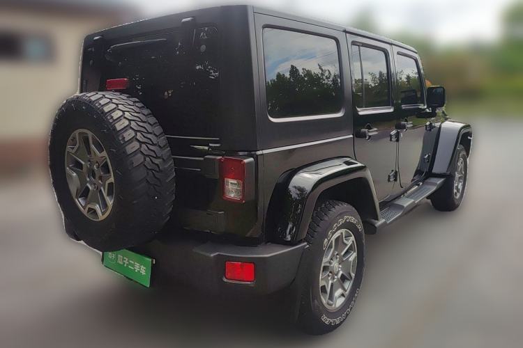 Used Jeep Wrangler 2015 3.0L Sahara Four-Door Comfort Edition Rear Right 45 Deg