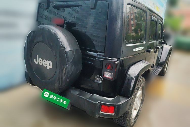 Used Jeep Wrangler 2015 2.8TD Sahara Four-Door Comfort Edition Rear Right 45 Deg