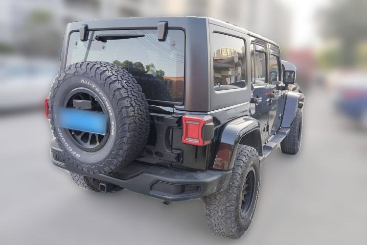 Used Jeep Wrangler 2015 3.0L Sahara Four-Door Comfort Edition Rear Right 45 Deg