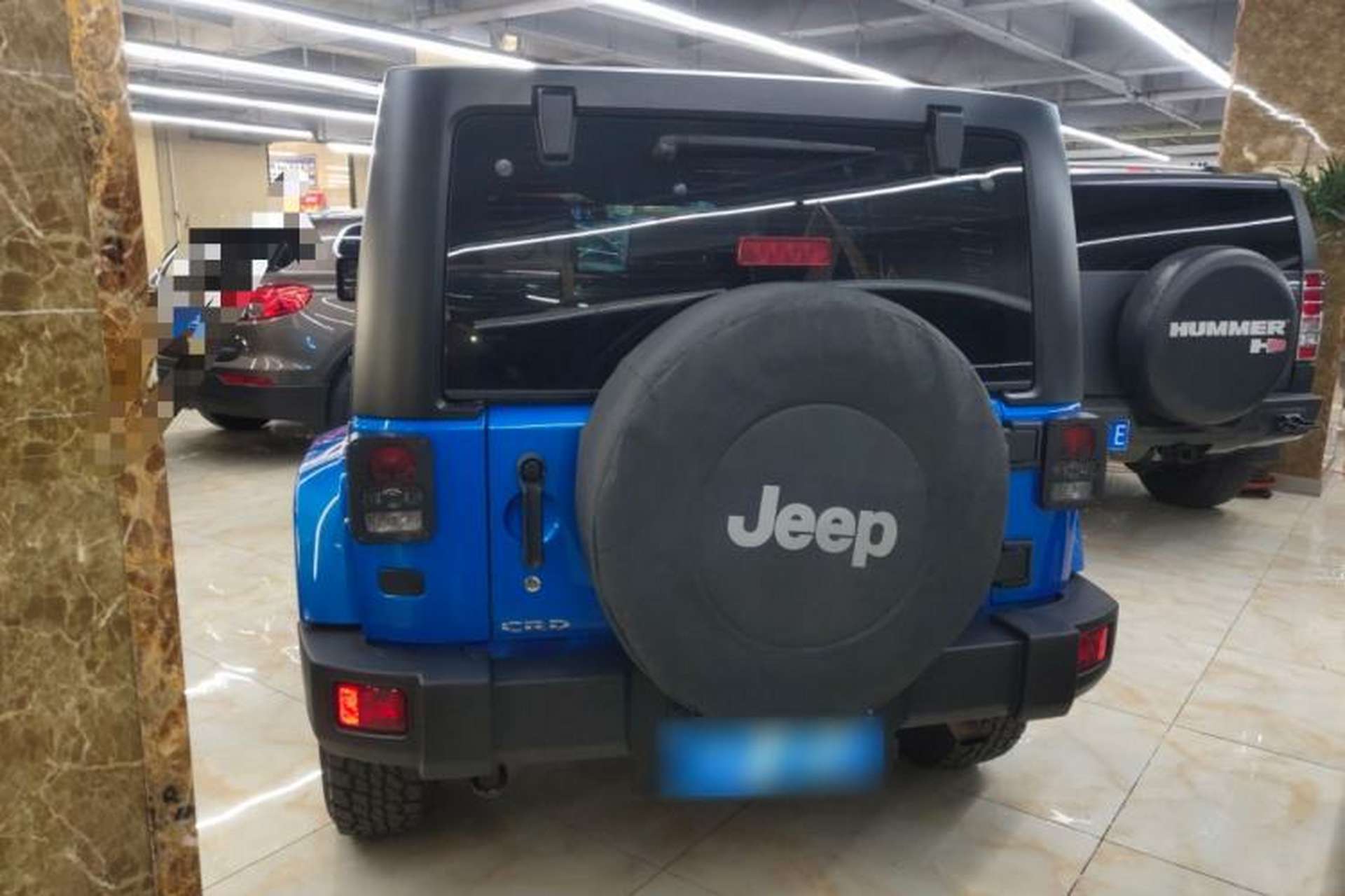 Used Jeep Wrangler 2015 2.8TD Sahara Four-Door Comfort Edition Rear