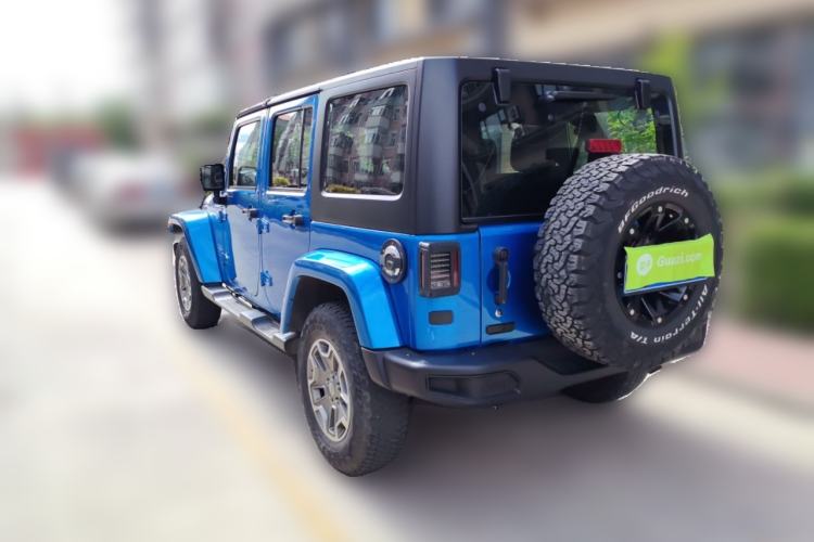Used Jeep Wrangler 2015 3.0L Sahara Four-Door Comfort Edition Rear Left 45 Deg