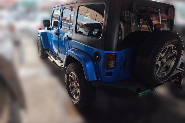 Used Jeep Wrangler 2015 3.0L Sahara Four-Door Comfort Edition Rear Left 45 Deg