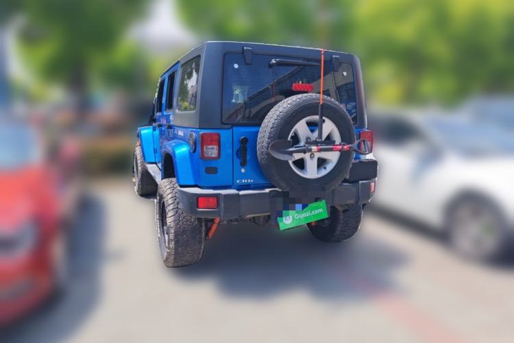 Used Jeep Wrangler 2015 2.8TD Sahara Four-Door Comfort Edition Rear Left 45 Deg