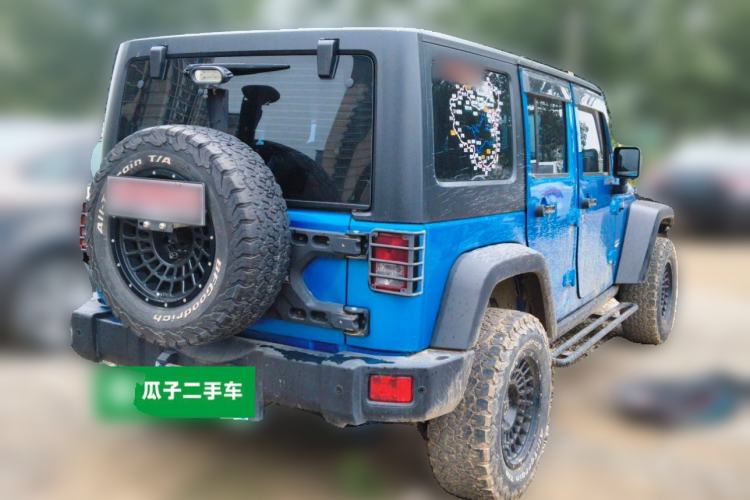 Used Jeep Wrangler 2015 2.8TD Sahara Four-Door Comfort Edition Rear Right 45 Deg