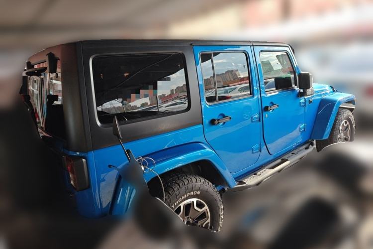 Used Jeep Wrangler 2015 3.0L Sahara Four-Door Comfort Edition Rear Right 45 Deg