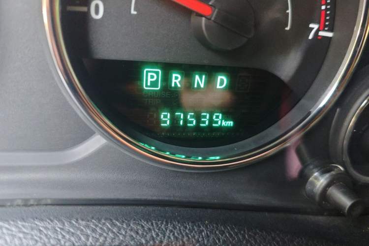 Used Jeep Wrangler 2015 3.0L Sahara Four-Door Comfort Edition Odometer Close Up