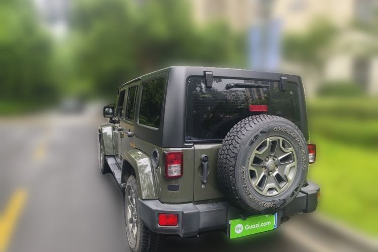 Used Jeep Wrangler 2015 3.0L Sahara Four-Door Comfort Edition Rear Left 45 Deg