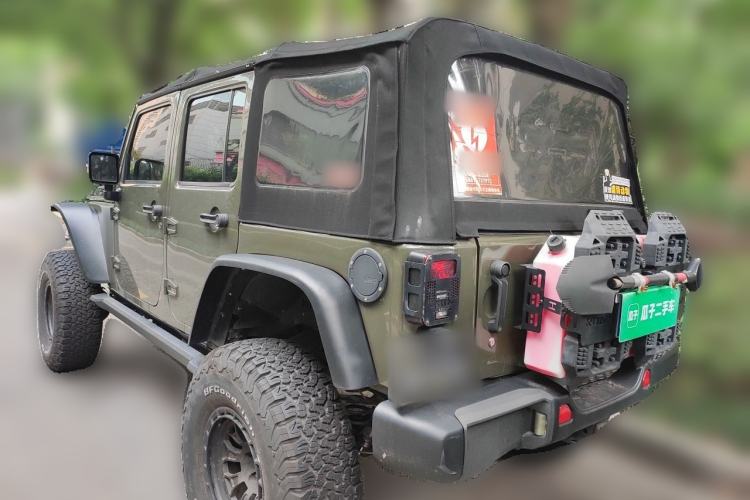 Used Jeep Wrangler 2015 3.6L Rubicon Four-Door Comfort Edition Rear Left 45 Deg