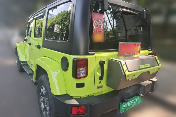 Used Jeep Wrangler 2015 3.0L Sahara Four-Door Comfort Edition Rear Left 45 Deg