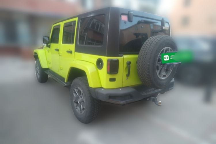 Used Jeep Wrangler 2015 3.0L Sahara Four-Door Comfort Edition Rear Left 45 Deg