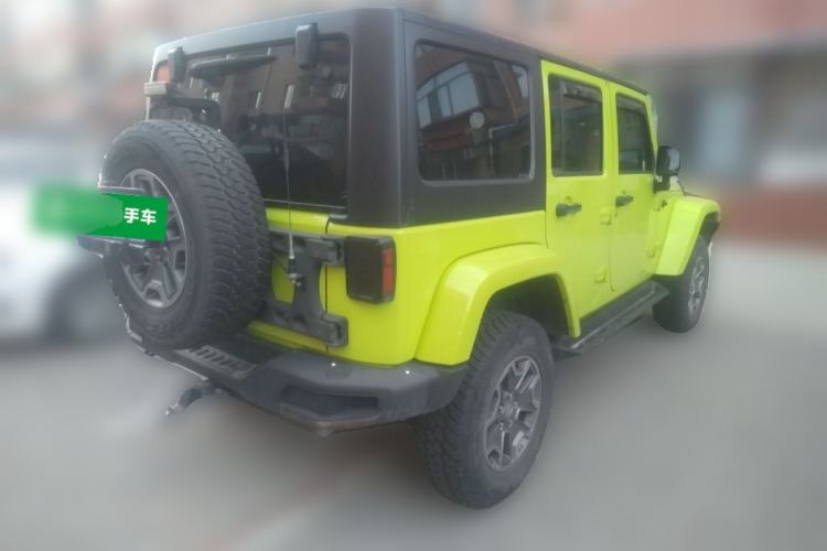 Used Jeep Wrangler 2015 3.0L Sahara Four-Door Comfort Edition Rear Right 45 Deg