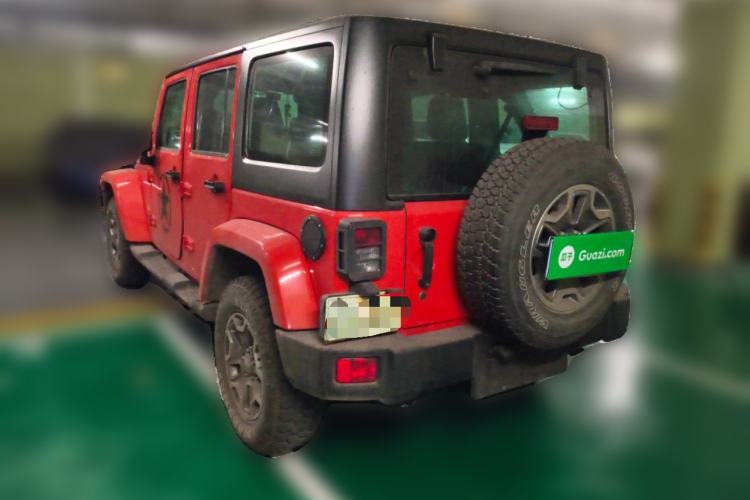 Used Jeep Wrangler 2015 3.0L Sahara Four-Door Comfort Edition Rear Left 45 Deg