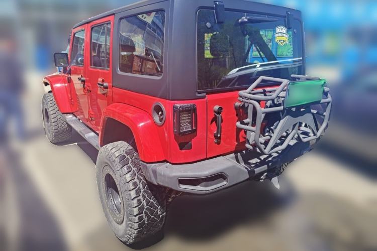 Used Jeep Wrangler 2015 3.0L Sahara Four-Door Comfort Edition Rear Left 45 Deg