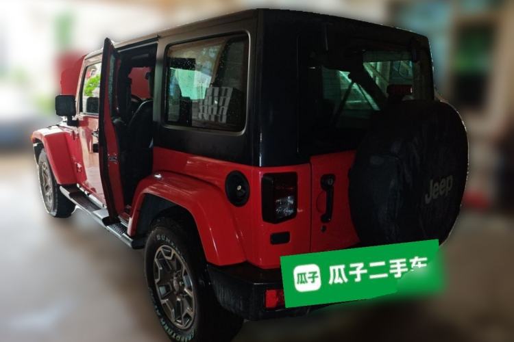 Used Jeep Wrangler 2015 3.0L Sahara Four-Door Comfort Edition Rear Left 45 Deg