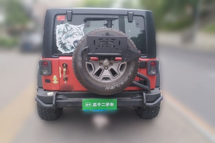 Used Jeep Wrangler 2015 3.6L Rubicon two-door model Rear