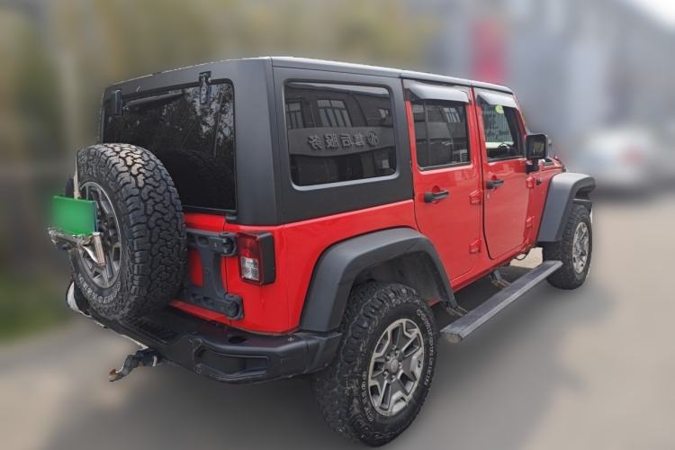 Used Jeep Wrangler 2015 3.6L Rubicon Four-Door Comfort Edition Rear Right 45 Deg