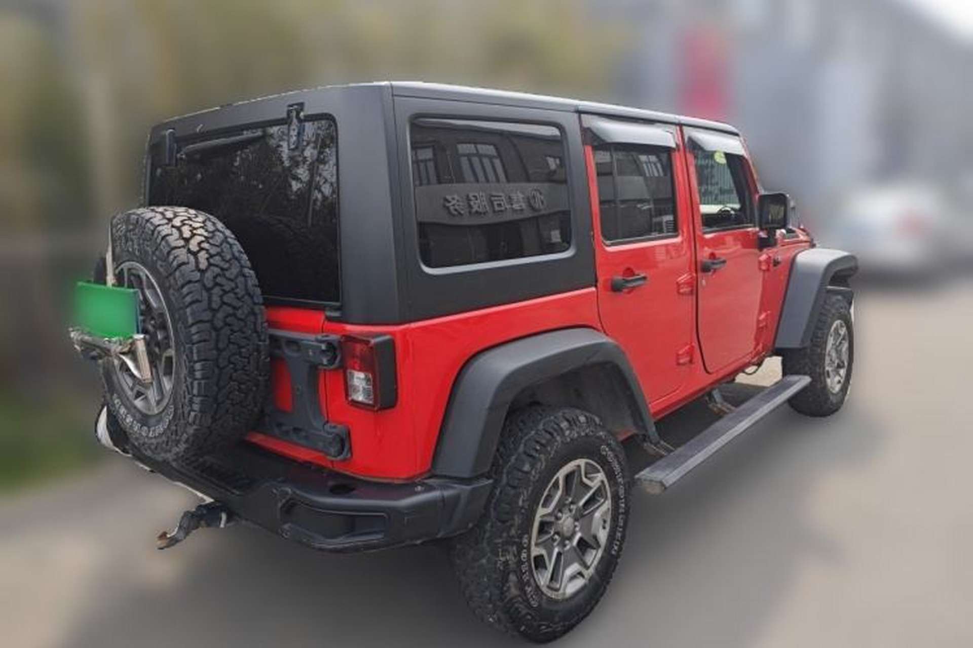 Used Jeep Wrangler 2015 3.6L Rubicon Four-Door Comfort Edition Rear Right 45 Deg