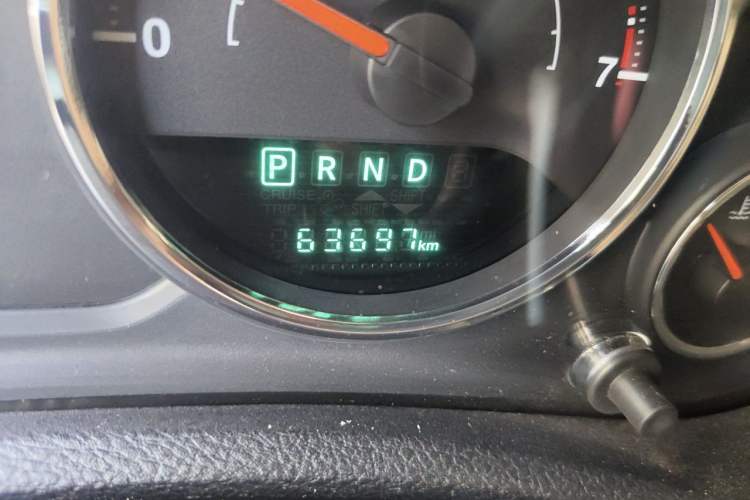 Used Jeep Wrangler 2015 3.0L Sahara Four-Door Edition Odometer Close Up