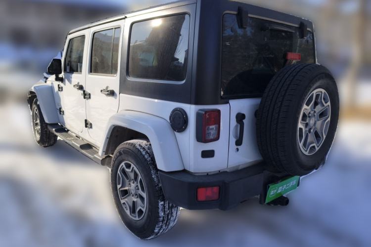 Used Jeep Wrangler 2015 3.0L Sahara Four-Door Comfort Edition Rear Left 45 Deg