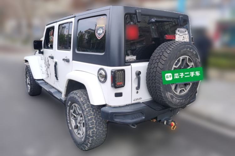 Used Jeep Wrangler 2015 2.8TD Sahara Four-Door Comfort Edition Rear Left 45 Deg