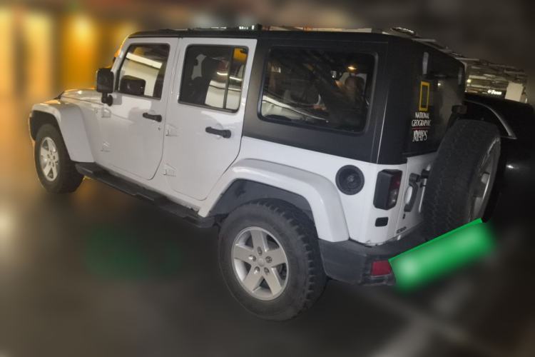 Used Jeep Wrangler 2015 2.8TD Sahara Four-Door Comfort Edition Rear Left 45 Deg