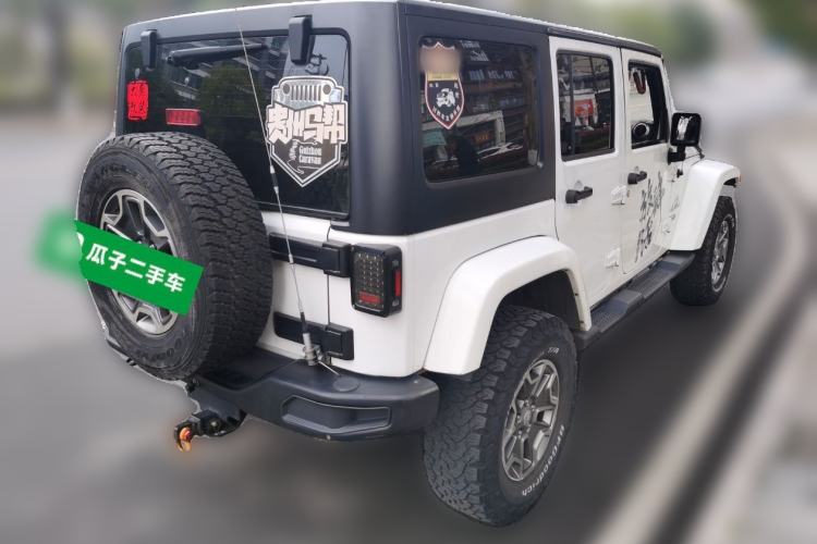 Used Jeep Wrangler 2015 2.8TD Sahara Four-Door Comfort Edition Rear Right 45 Deg