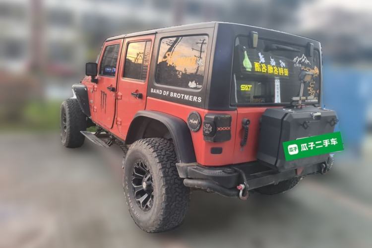 Used Jeep Wrangler 2015 2.8TD Sahara Four-Door Comfort Edition Rear Left 45 Deg