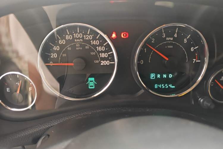Used Jeep Wrangler 2017 3.6L Rubicon Four-Door Comfort Edition Odometer Close Up
