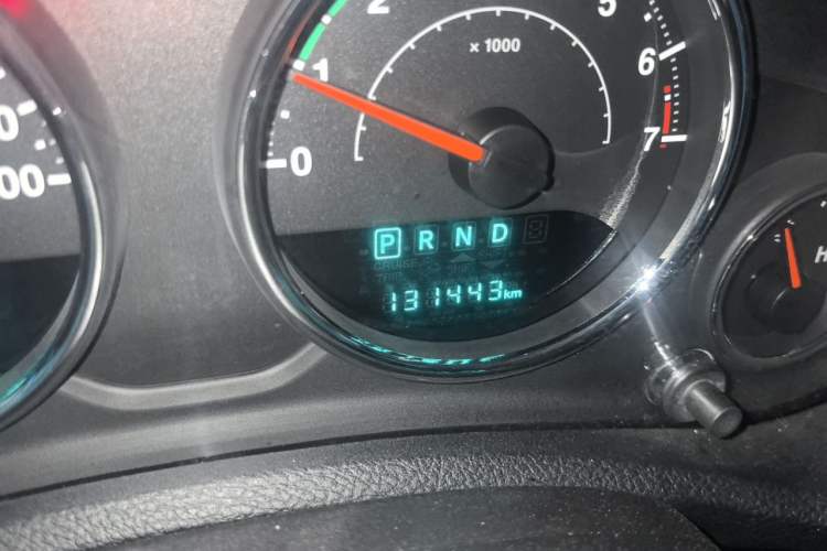 Used Jeep Wrangler 2017 3.0L Sahara Four-Door Comfort Edition Odometer Close Up