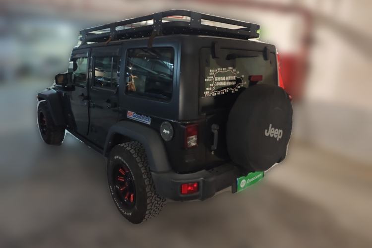 Used Jeep Wrangler 2017 3.6L Rubicon Four-Door Comfort Edition Rear Left 45 Deg