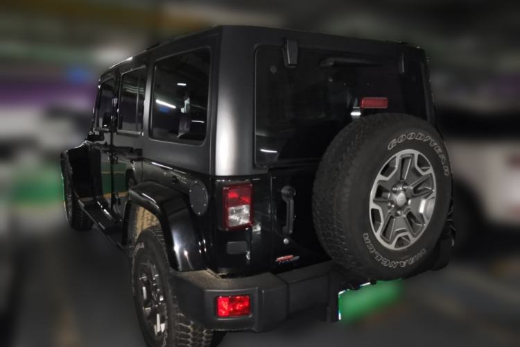 Used Jeep Wrangler 2017 3.0L Sahara Four-Door Comfort Edition Rear Left 45 Deg